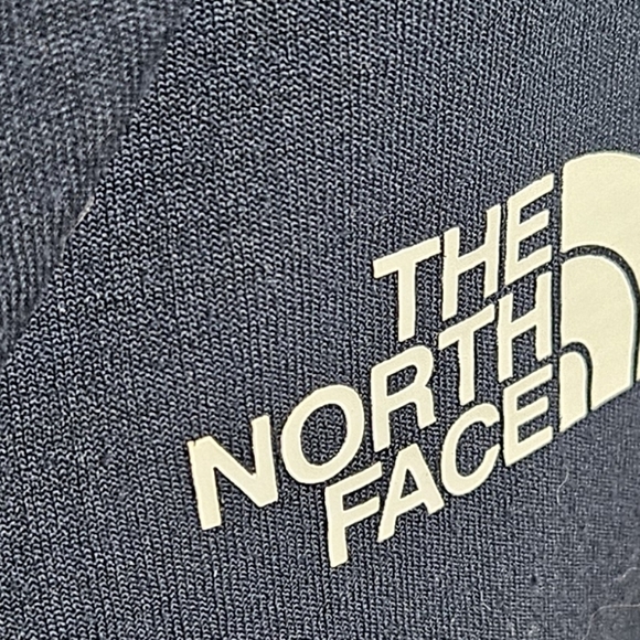 The North Face Navy Blue 1/4 Zip Pullover Women's Sz M Waffle Fleece Sweater - Picture 2 of 4